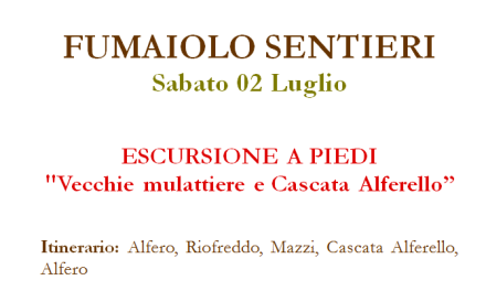 Vecchie mulattiere e Cascata Alferello